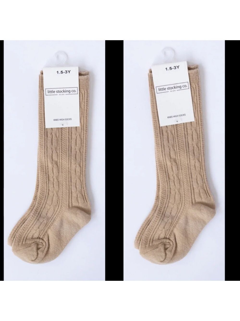 Tan knee hight Knit Socks